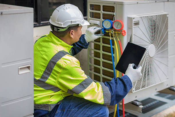 Professional Air Duct Cleaning technician working in Williamson, GA